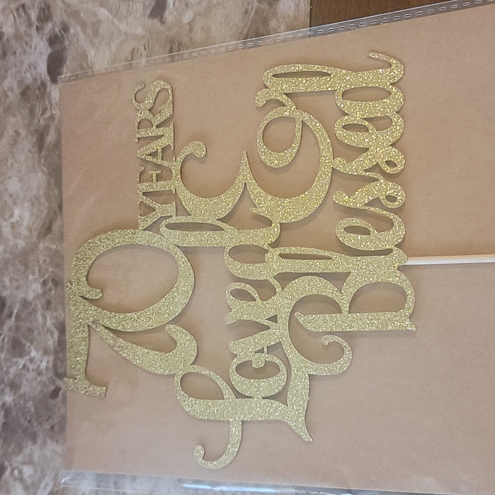 Cake topper 70th birthday